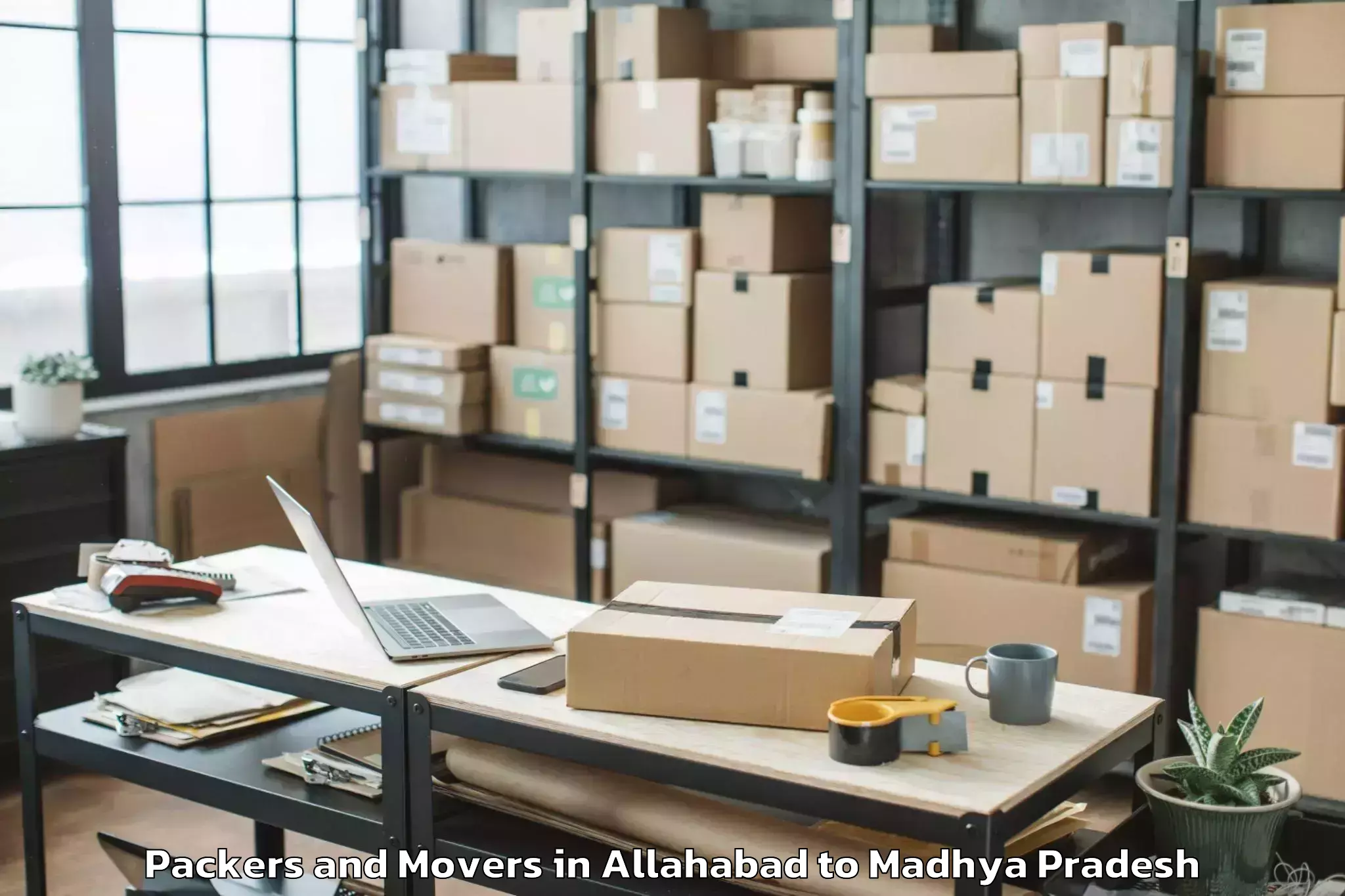 Trusted Allahabad to Narwar Packers And Movers